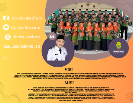 Visi dan Misi Kalurahan Wonokromo